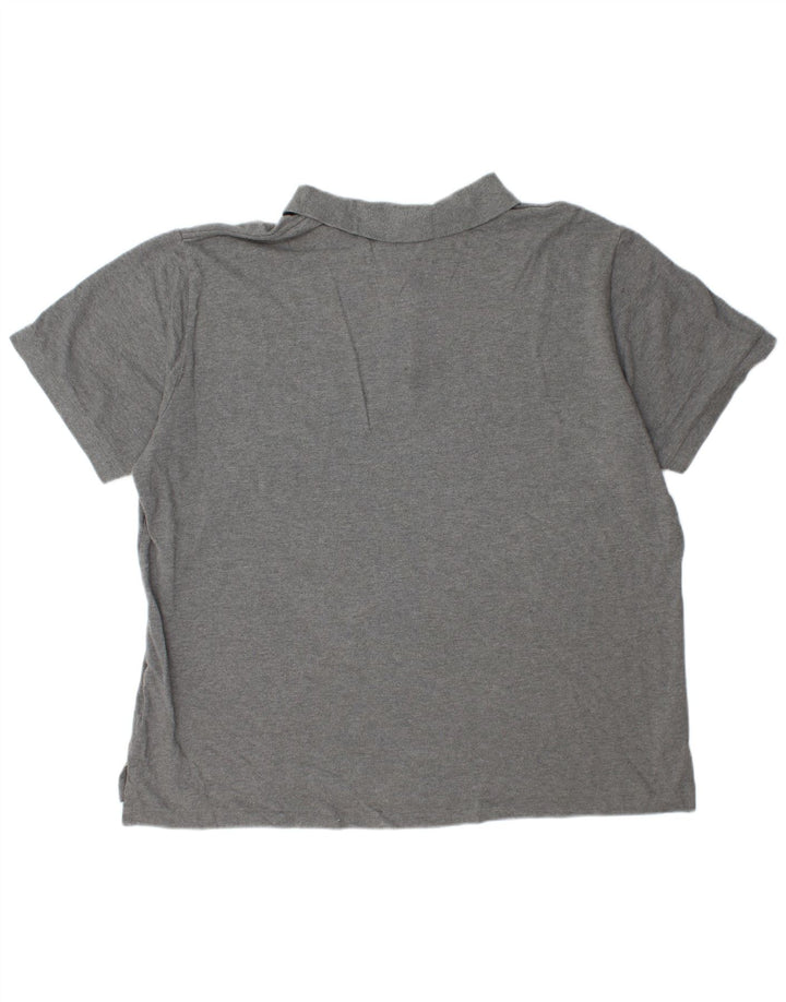 EDDIE BAUER Herren Poloshirt 2XL Grau Baumwolle