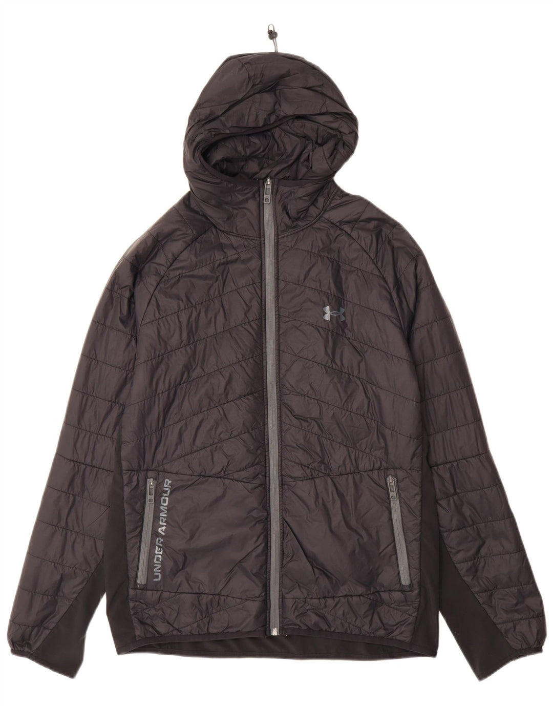 Under Armour Herren Graphic Wattierte Jacke UK 38 Mittel Marineblau Farbblock