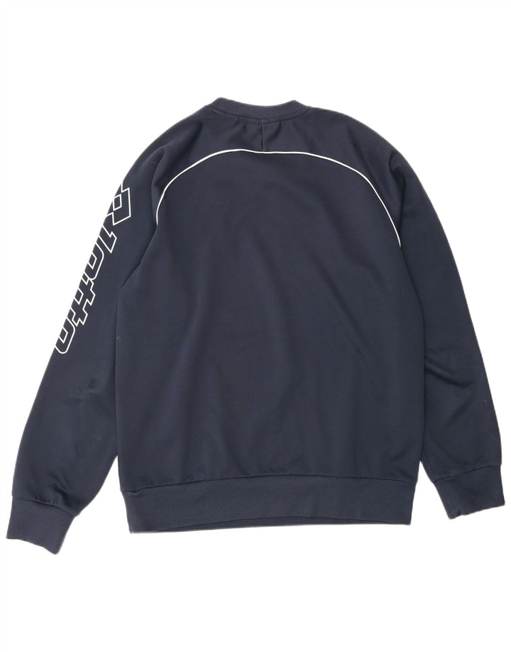 LOTTO Herren-Sweatshirt mit Grafik, mittelgroß, Marineblau