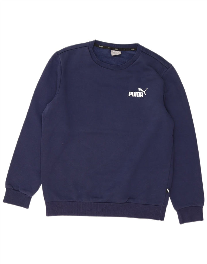 Puma Herren Sweatshirt Pullover Small Marineblau Baumwolle