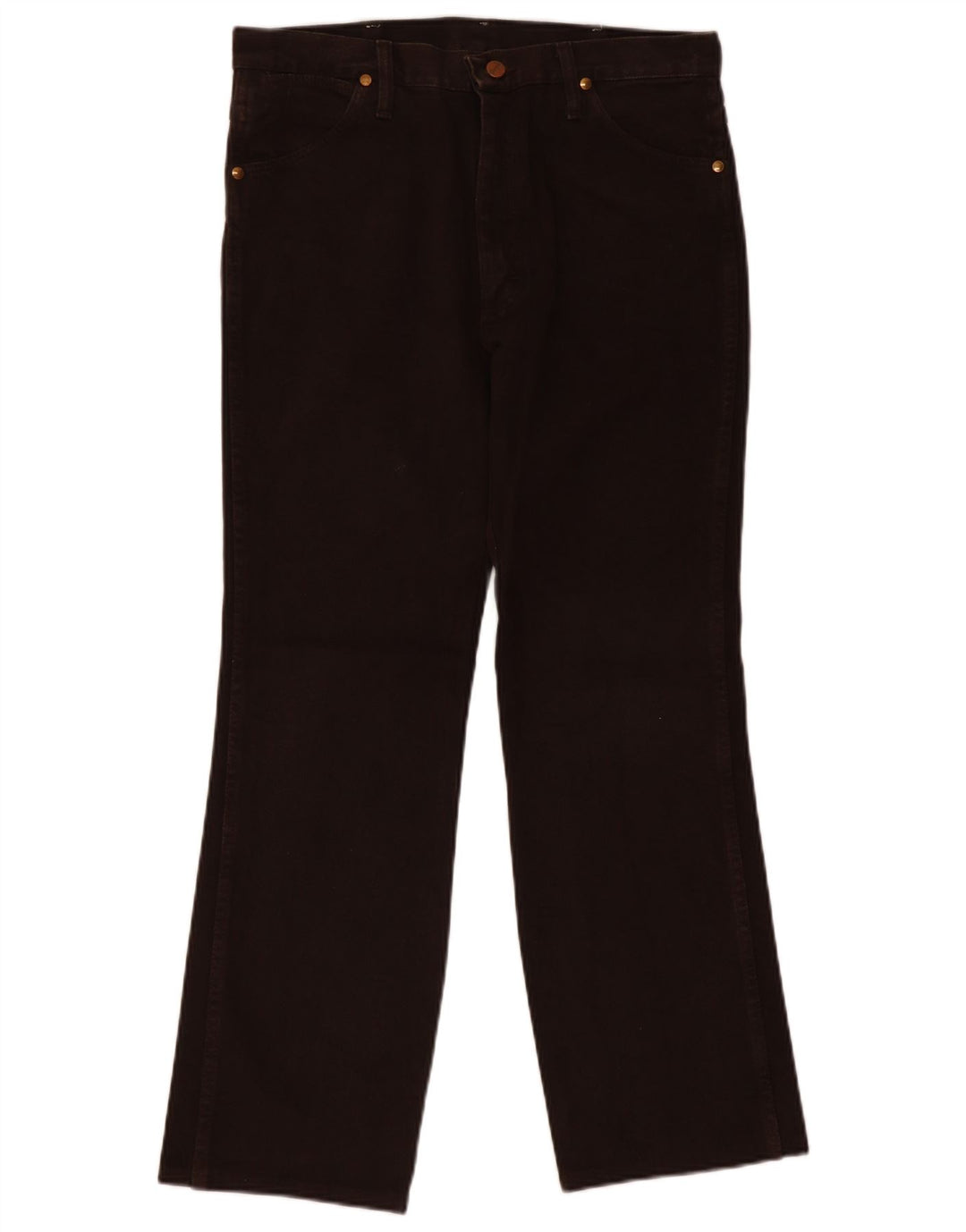 Wrangler Herren Straight Jeans W32 L28 Braune Baumwolle