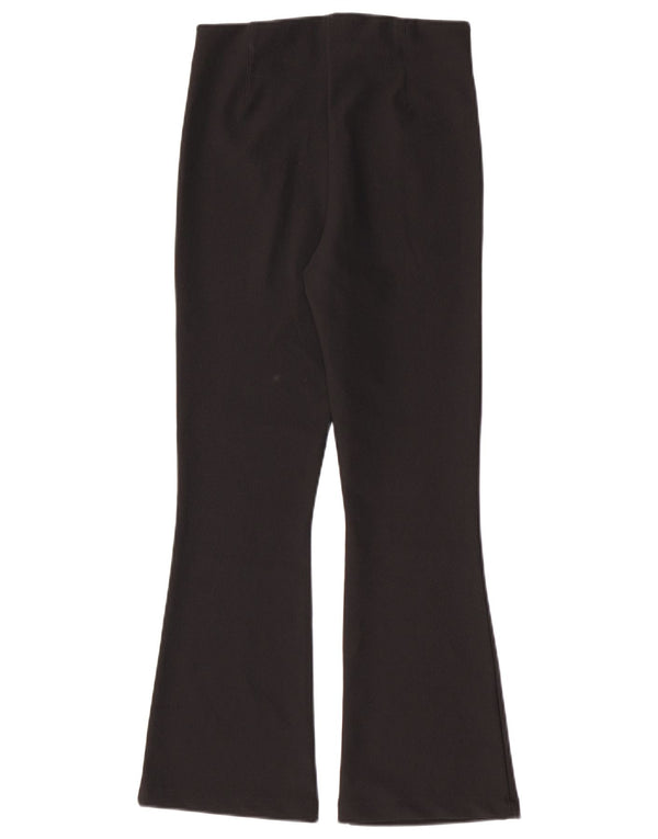 Zara Damen Flare Leggings UK 12 Medium Schwarz Polyester