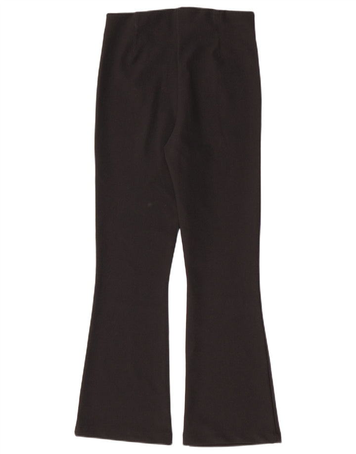 Zara Damen Flare Leggings UK 12 Medium Schwarz Polyester