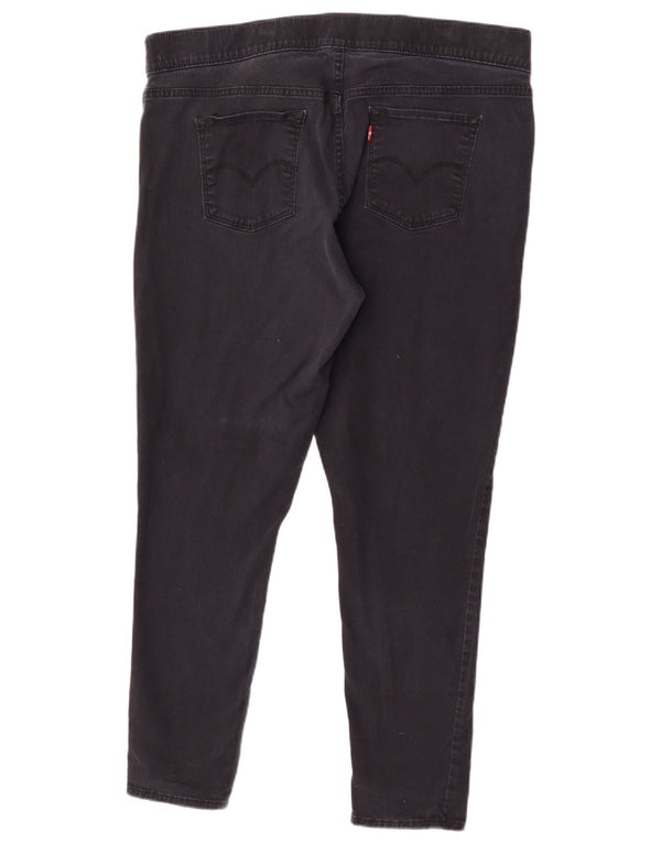 Levi's Skinny-Freizeithose für Damen, US 20, 2XL, W40, L28, schwarze Baumwolle