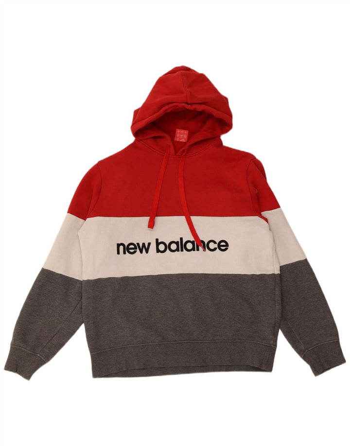 NEW BALANCE Herren-Kapuzenpullover mit Grafik, groß, mehrfarbig, Farbblock