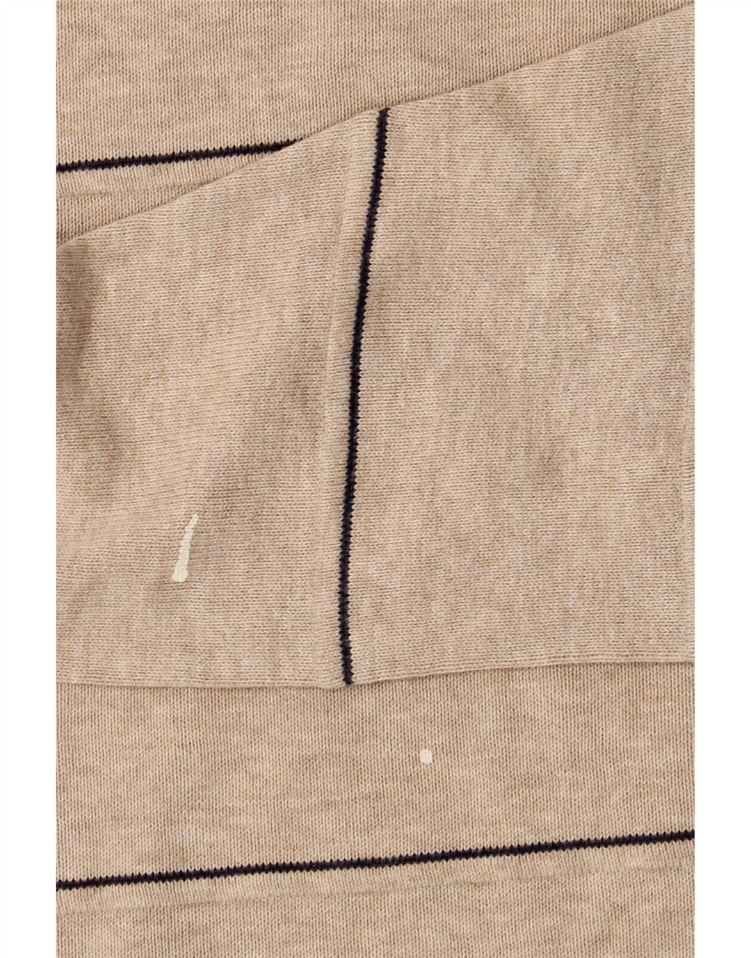 Marks & Spencer Herren Blauer Harbour-Pullover mit Rundhalsausschnitt Mittelbeige