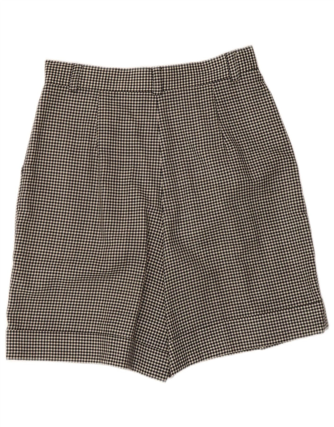 Superior Damen Chinoshorts IT 42 Medium W28 Schwarzer Hahnentritt