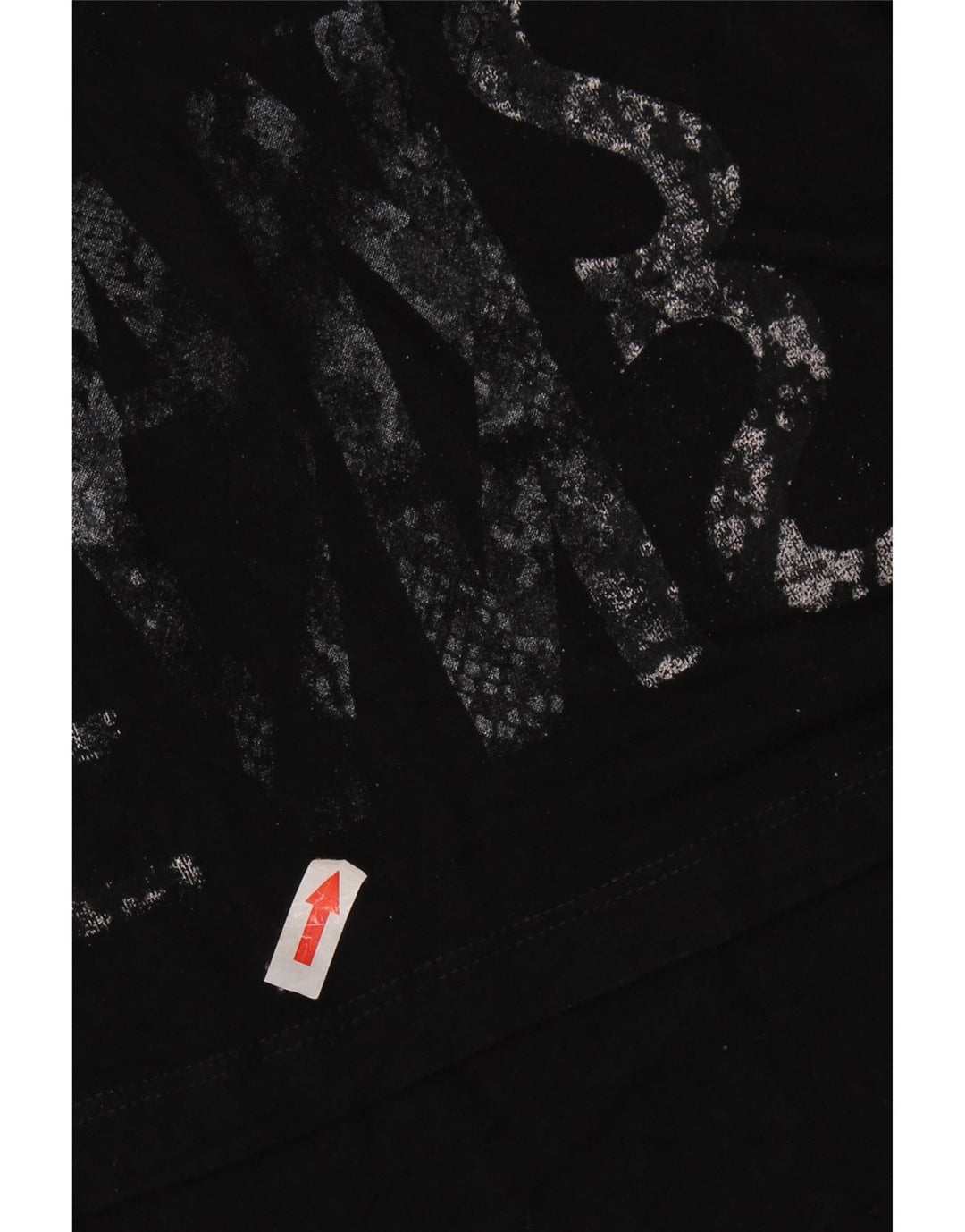 Calvin Klein Damen Grafik-T-Shirt Top UK 10 Small Schwarz Viskose