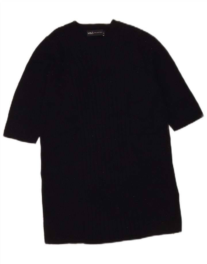 Marks & Spencer Damen-Pullover mit U-Boot-Ausschnitt, Gr. 12, mittleres Marineblau