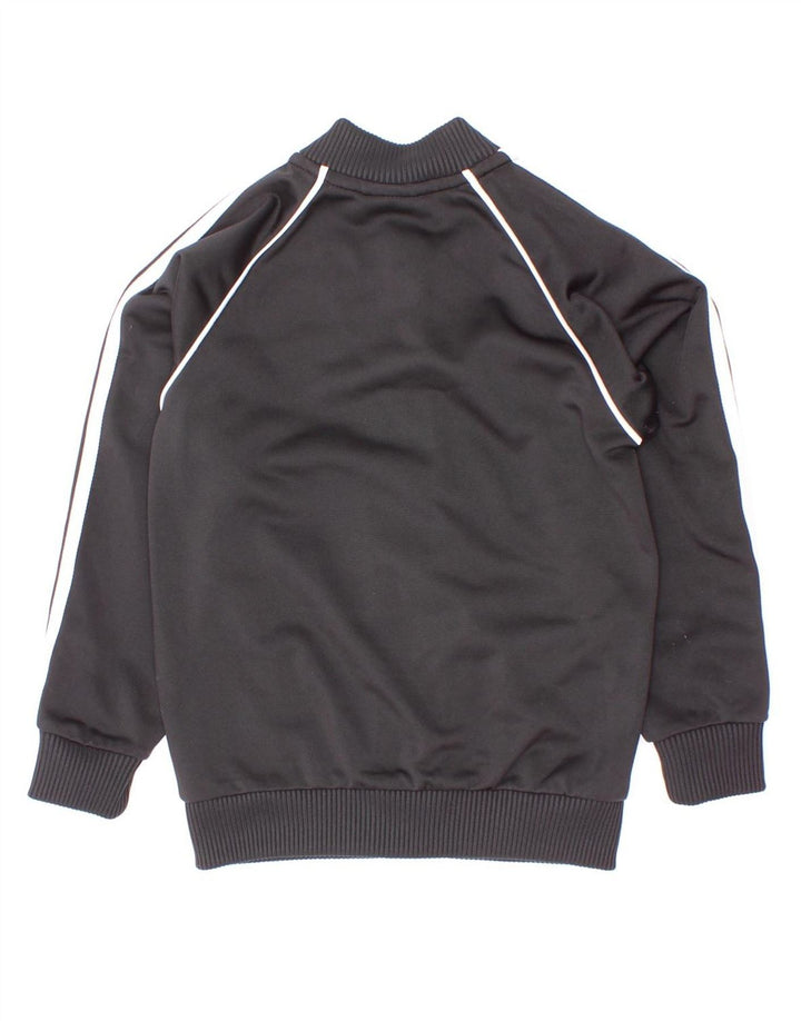 Adidas Jungen-Trainingsanzug-Top-Jacke, 2–3 Jahre, schwarzes Polyester