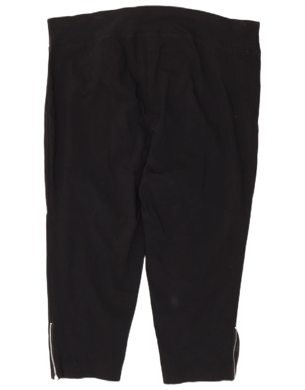 Marks & Spencer Damen Autograph Crop Leggings UK 26 5XL Schwarze Viskose