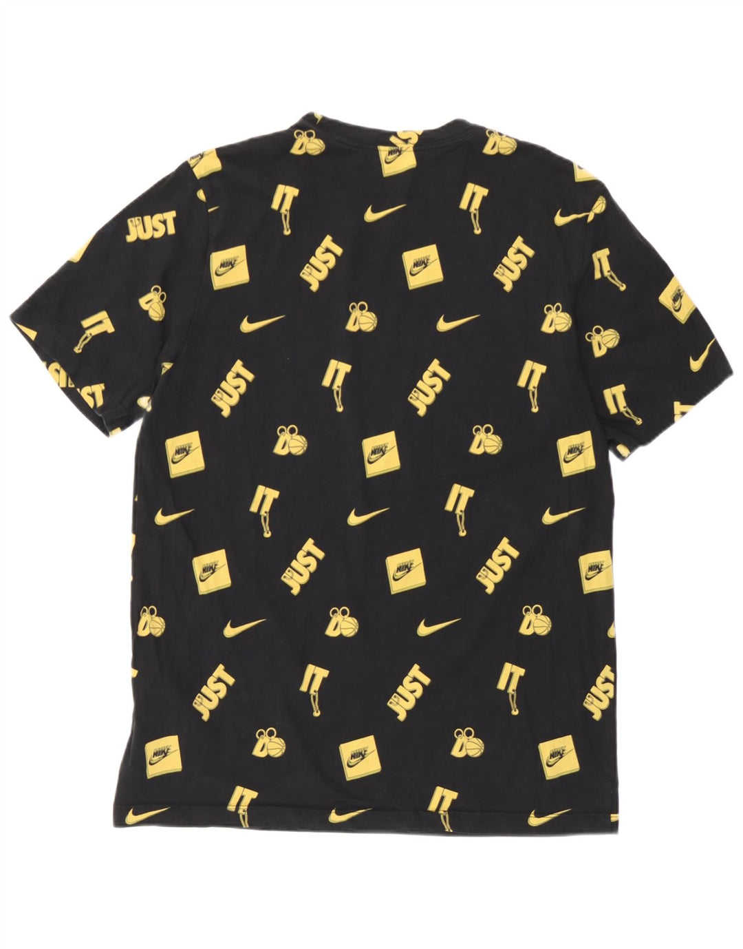 Nike Herren-T-Shirt mit Grafik, mittelgroß, schwarz, geometrisch, Baumwolle
