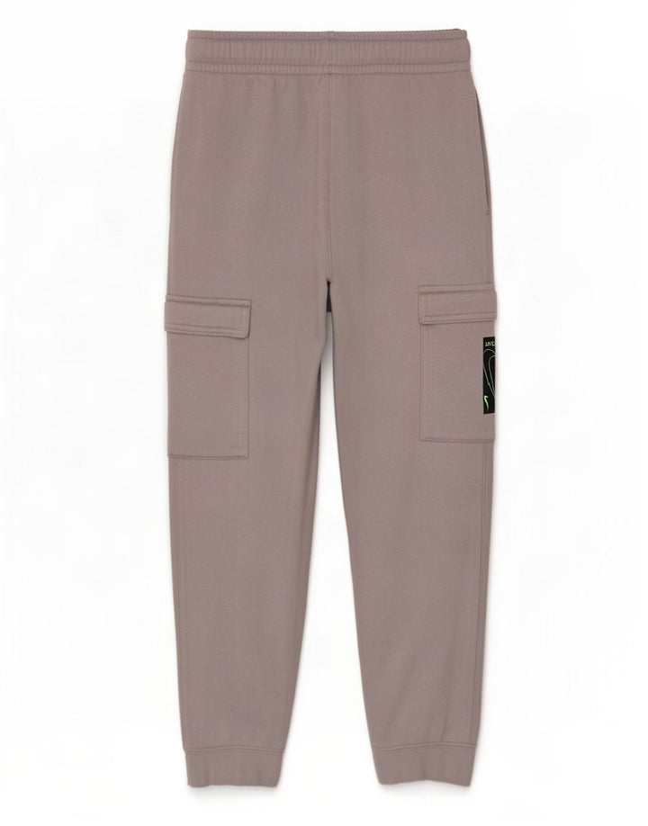 Nike Jungen Cargo-Trainingshose, Jogginghose, 8–9 Jahre, Größe S, Grau, Baumwolle