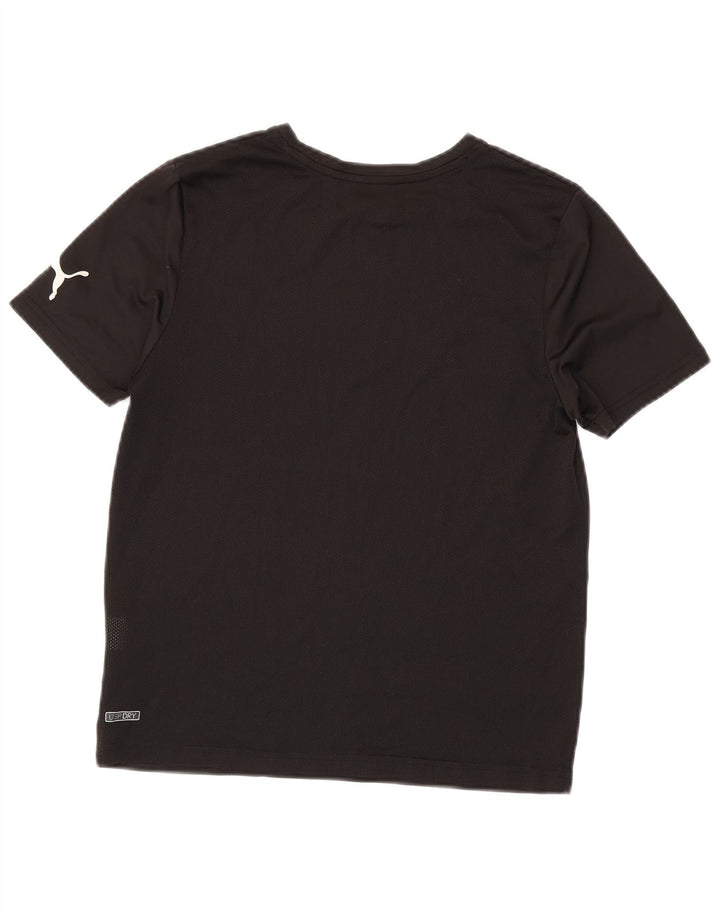 Puma Damen Graphic T-Shirt Top UK 12 Medium Schwarz
