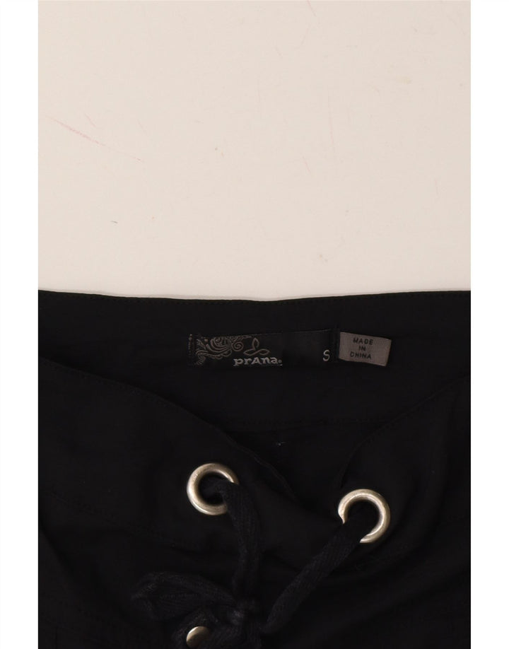 PRANA Womens Sport Shorts Small W32  Black Nylon Vintage Prana and Second-Hand Prana from Messina Hembry 