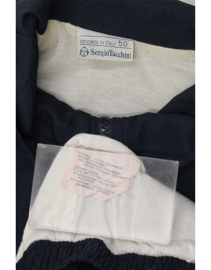 Sergio Tacchini Herren-Trainingsanzug-Oberteiljacke IT 50 Medium Navy Blue