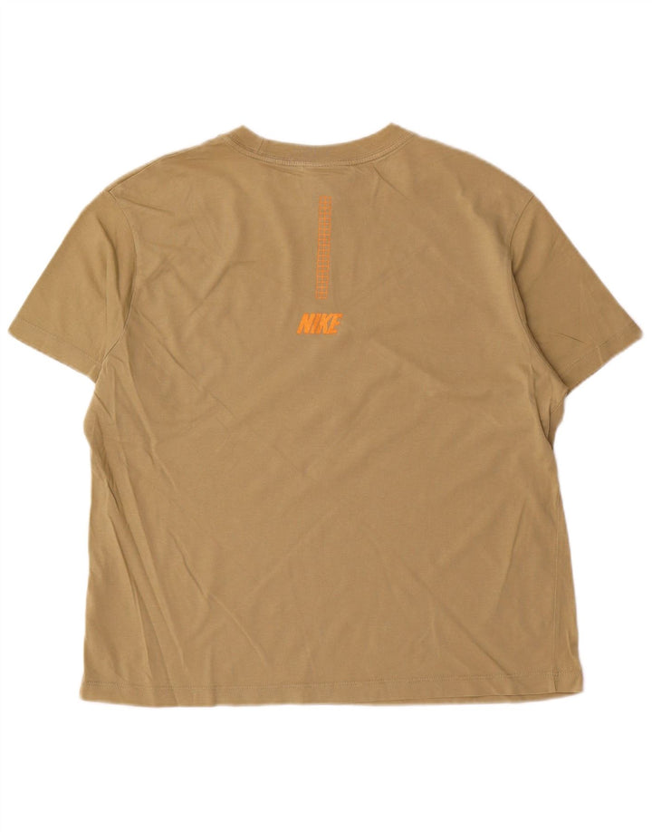 Nike Herren-T-Shirt mit Grafik, Größe S, Khaki, Baumwolle