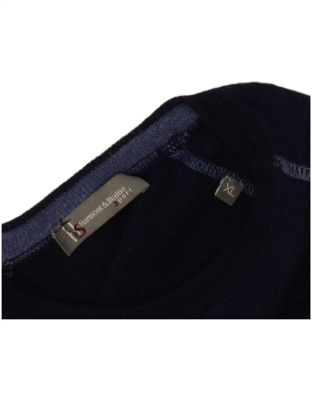 HARMONT & BLAINE Herren-Pullover mit Rundhalsausschnitt, XL, Marineblau