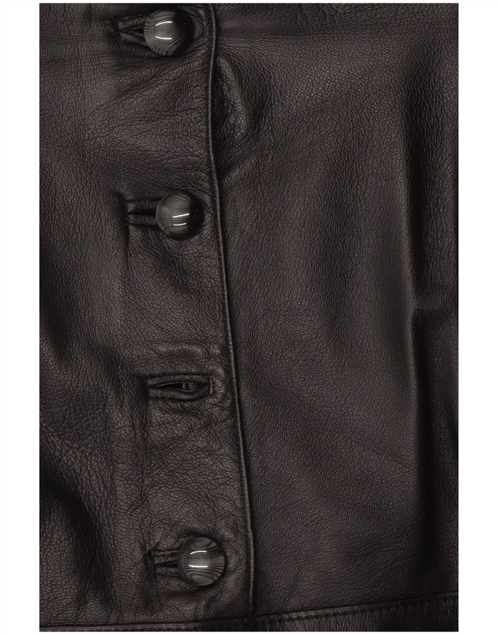 Bizzarro Damen Lederrock IT 46 Large W32 Schwarz