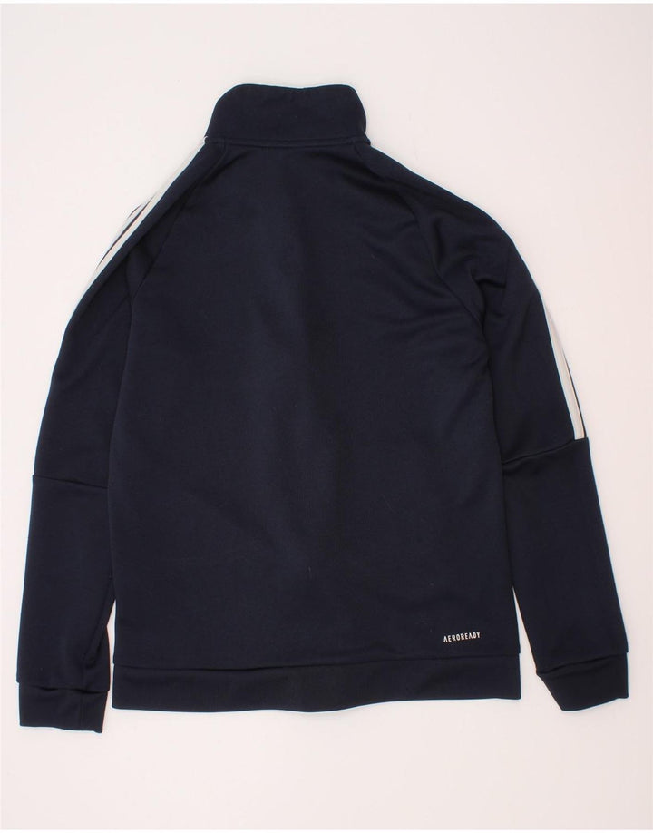 Adidas Jungen Aeroready Trainingsanzug Top Jacke 11-12 Jahre Marineblau Polyester
