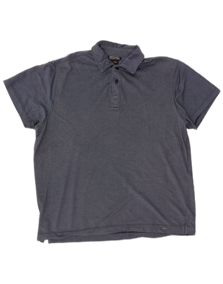 MICHAEL KORS Herren-Poloshirt, große marineblaue Baumwolle
