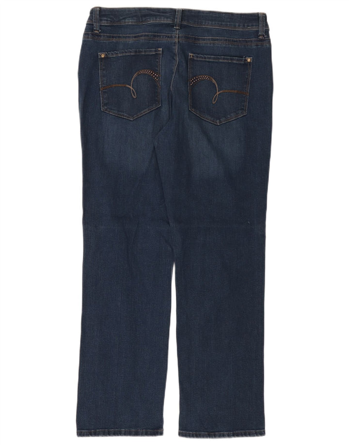 LEE Damen Perfect Fit Straight Jeans W34 L30 Marineblau