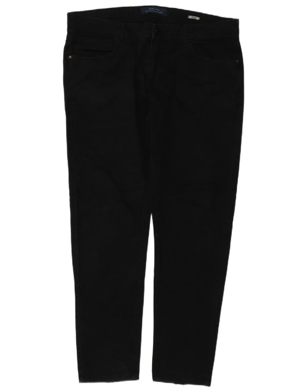Zara Herren Slim Jeans EU 46 XL W36 L31 Schwarz