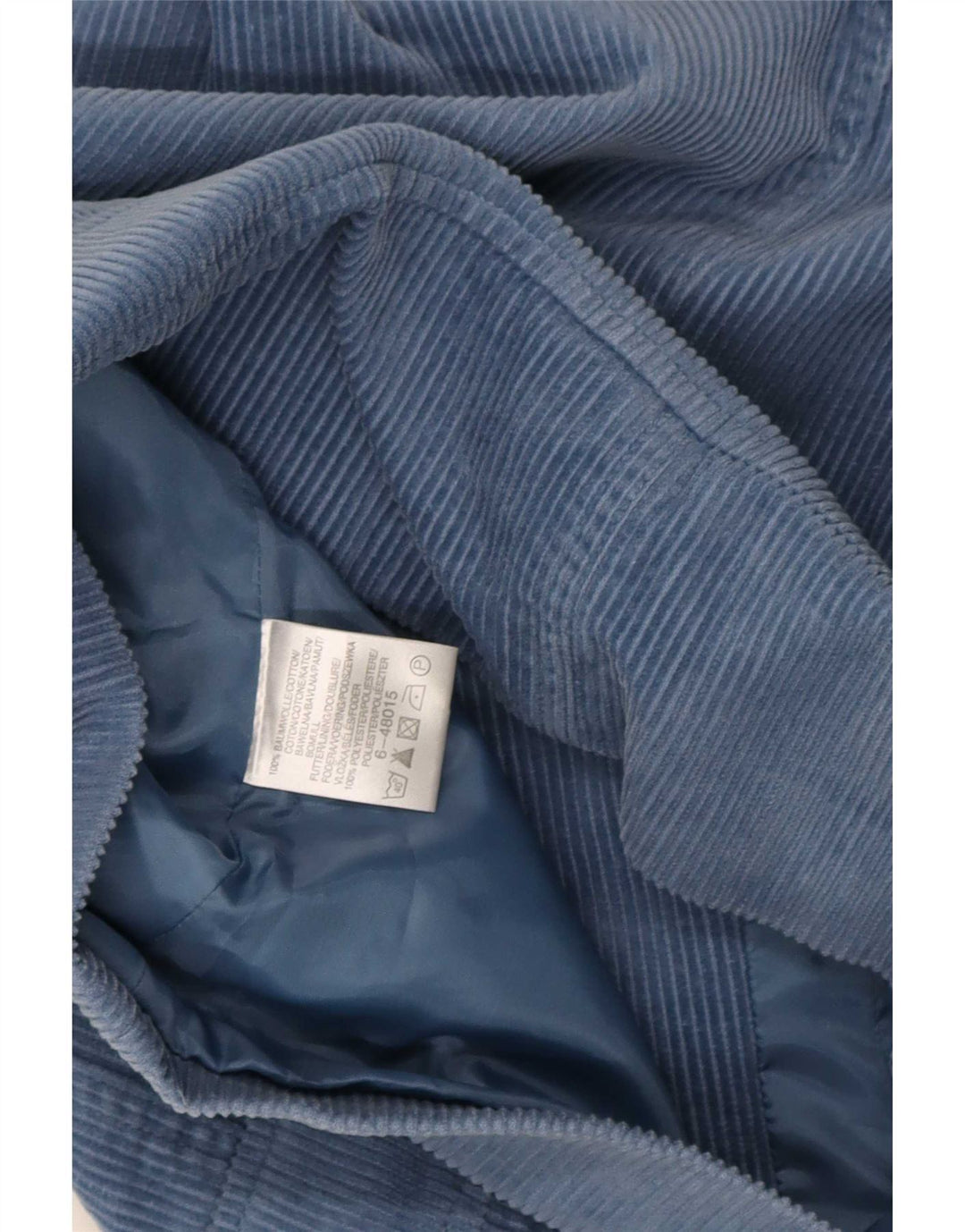 John Baner Damen Cordjacke UK 16 Große blaue Baumwolle