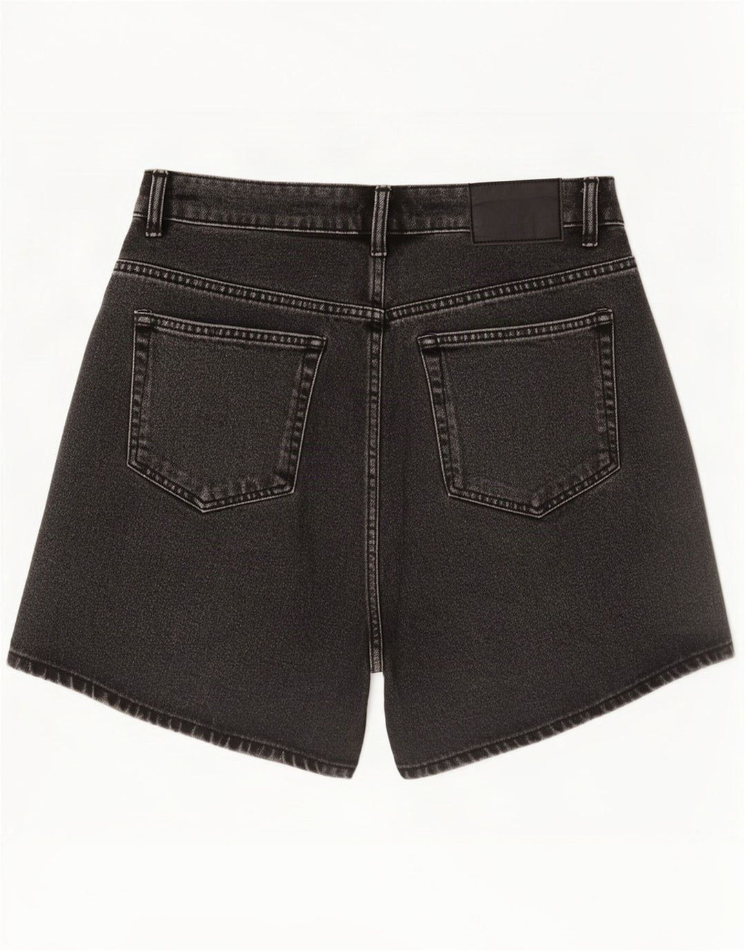 Zara Damen Jeansshorts EU 40 Medium W30 Schwarze Baumwolle