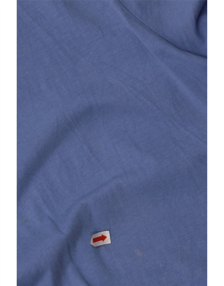 Zara Womens Bubble Dress UK 16 Große blaue Baumwolle