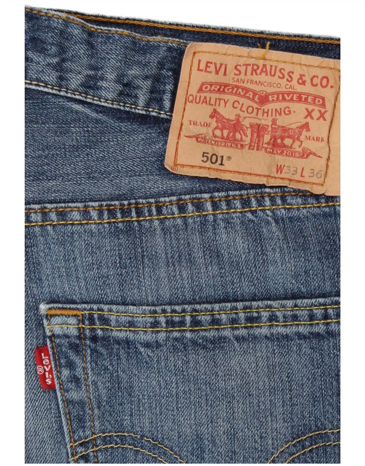 Levi's Herren 501 Straight Jeans W33 L27 Blau