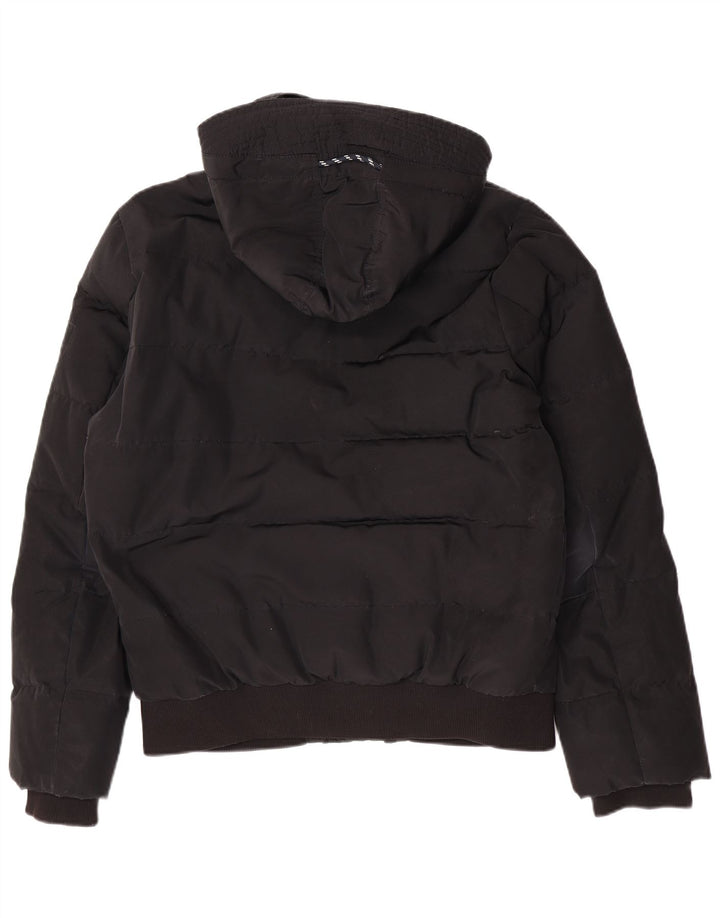 Tommy Hilfiger Herren-Jacke mit Kapuze, gepolstert, UK 40, Größe L, Schwarz, Polyester
