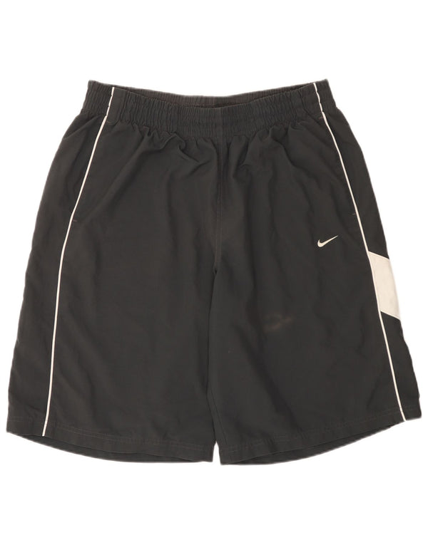 NIKE Herren-Sportshorts XL, schwarzes Colourblock-Polyester