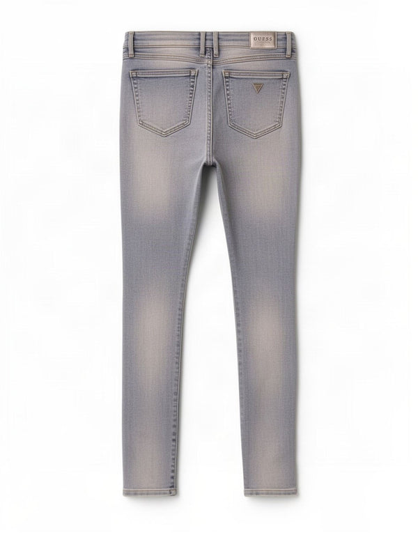 Guess Damen Marylin Distressed Low Skinny Jeans W28 L28 Blaue Baumwolle