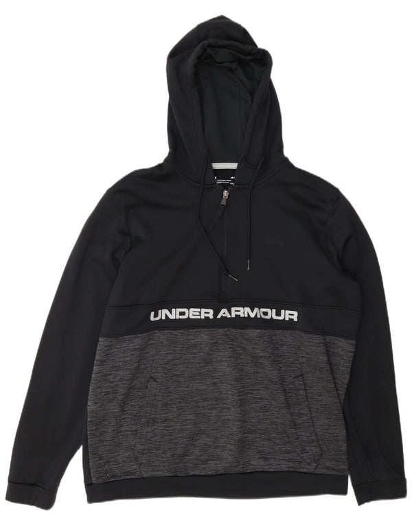 Under Armour Herren Cold Gear Graphic Kapuzenpullover, Größe L, Schwarz gefleckt