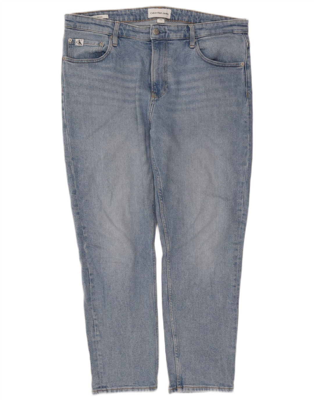 Calvin Klein Herren Dad Slim Jeans W34 L28 Blaue Baumwolle