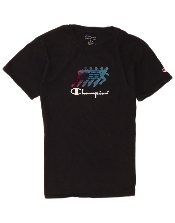 Champion Herren-T-Shirt mit Grafik, Größe S, Schwarz