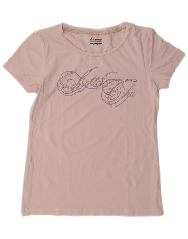 Lotto Grafik-T-Shirt für Damen, UK 18, XL, Rosa