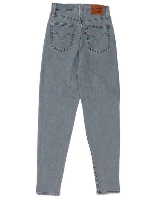 Levi's Damen Mom Jean High Waist Tapered Jeans W24 L29 Blaue Baumwolle