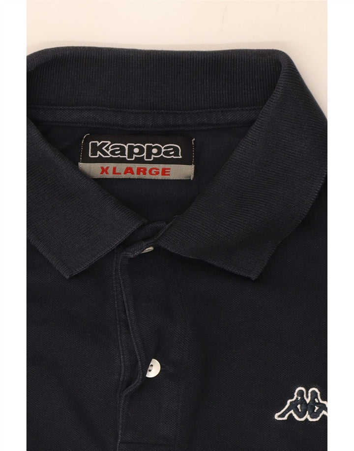 KAPPA Mens Polo Shirt XL Navy Blue Cotton Vintage Kappa and Second-Hand Kappa from Messina Hembry 