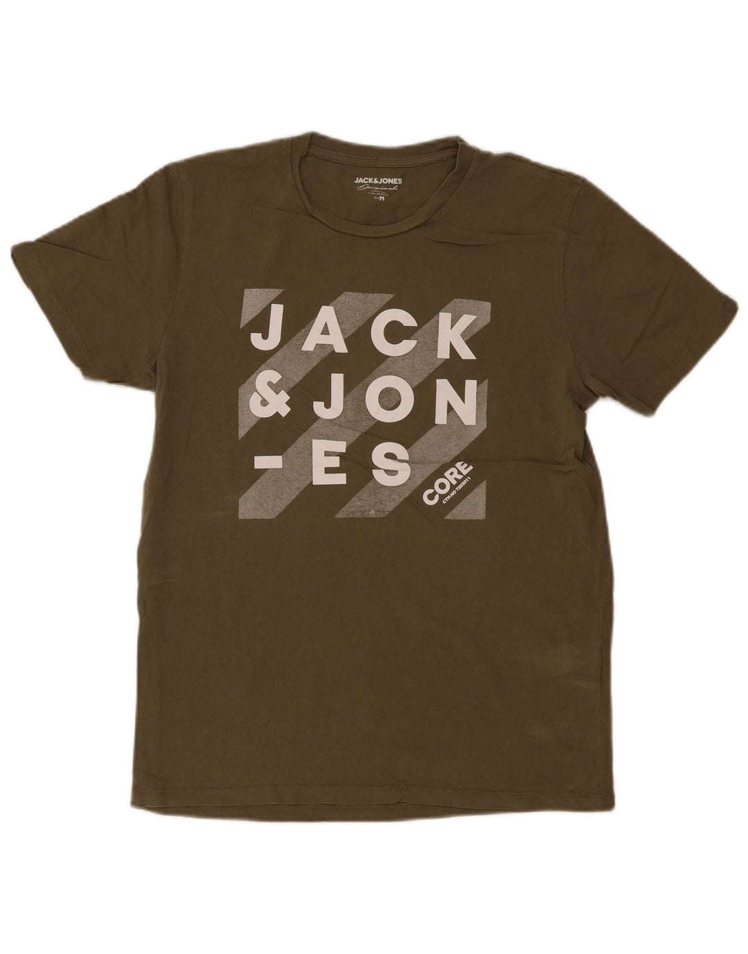 Jack & Jones Herren-T-Shirt mit Grafik, mittlere Khaki-Baumwolle