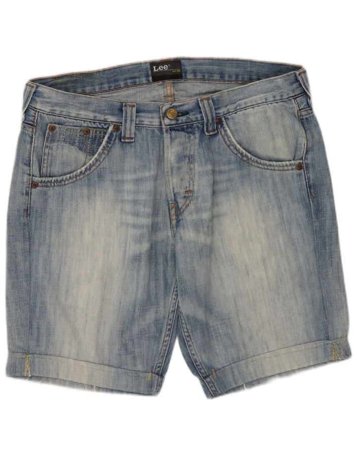 Lee Herren Ripley Denim Shorts W31 Mittelblaue Baumwolle