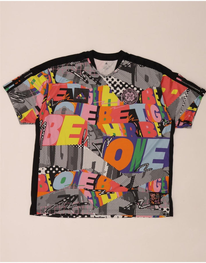 Adidas Herren T-Shirt mit Grafik, groß, mehrfarbig