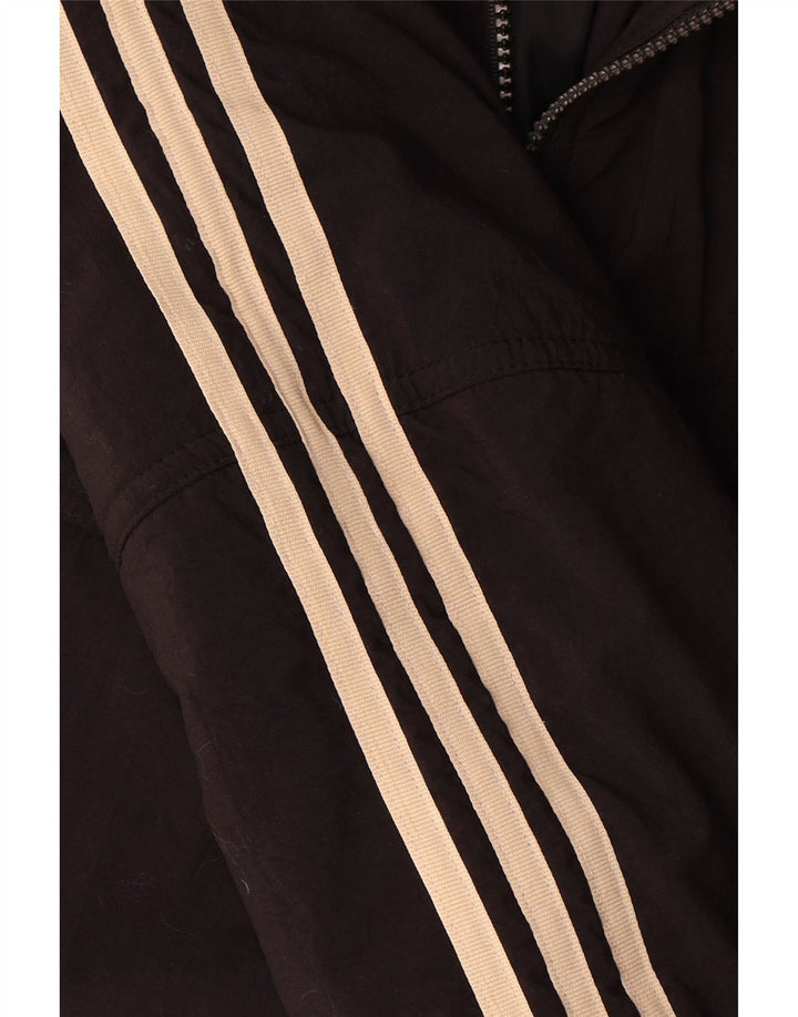 Adidas Herren Graphic Windbreaker Jacke UK 40/42 Medium Schwarz Colourblock