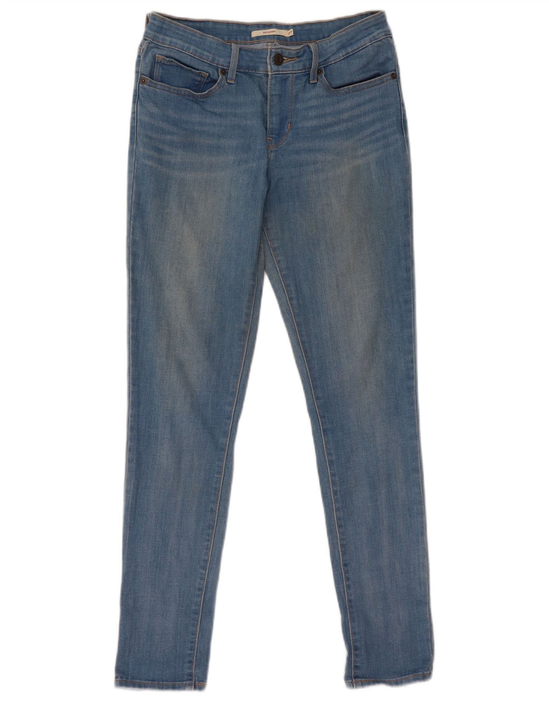 Levi's Damen 711 Skinny Jeans W27 L30 Blau
