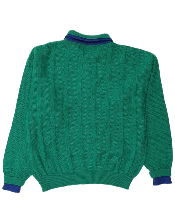 SETTEBELLO Herren-Pullover mit Rollkragen, XL, grüne Wolle