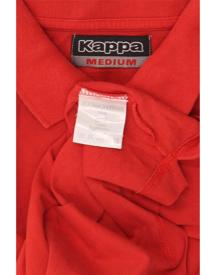 Kappa Herren-Poloshirt aus mittelroter Baumwolle