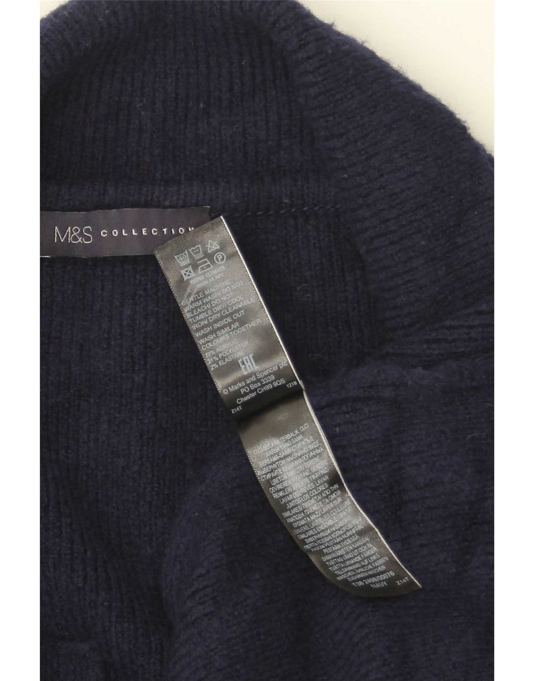 Marks & Spencer Damen Longline-Cardigan-Pullover UK 16 Large Marineblau