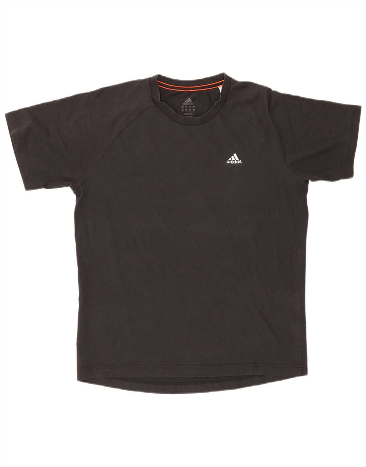 Adidas Herren Climalite T-Shirt Top Medium Schwarz Baumwolle