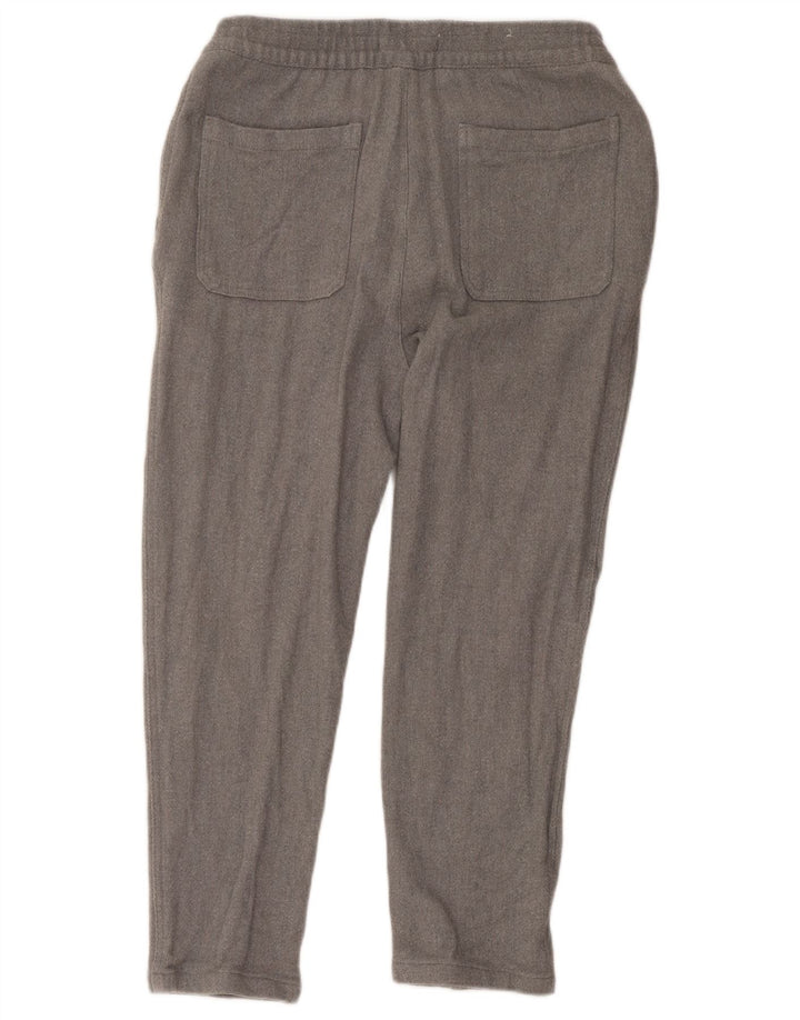 Kurze Damenhose von Zara, Größe L, W32, L25, graue Baumwolle mit Fischgrätenmuster